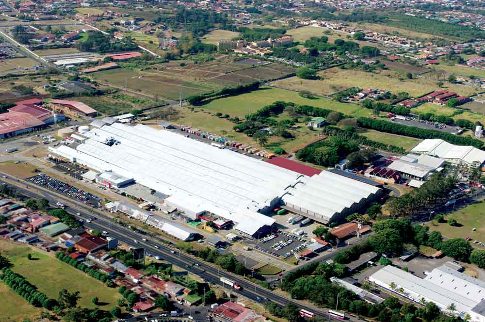 Vista aérea de la Planta de Bridgestone en Costa Rica